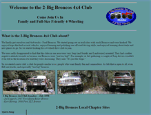 Tablet Screenshot of 2bigbroncos.net